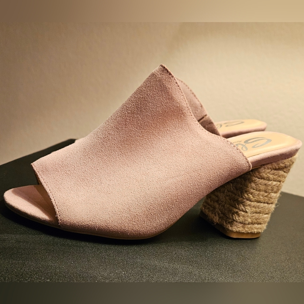 Sbicca Women's Helena Blush PINK Heeled Sandal SZ 8
